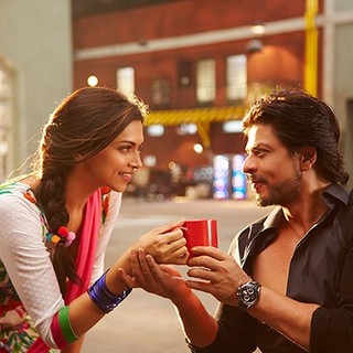 Deepika Padukone stars as Mohini and Shah Rukh Khan stars as Charlie in Red Chillies Entertainment's Happy New Year (2014)
