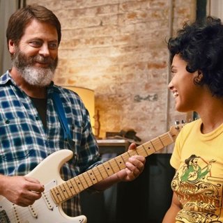 Nick Offerman stars as Frank Fisher and Kiersey Clemons stars as Sam Fisher in Gunpowder & Sky' Hearts Beat Loud (2018)