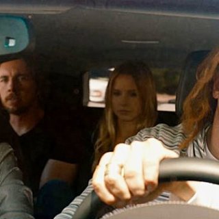 Joy Bryant, Dax Shepard, Kristen Bell and Bradley Cooper in Open Road Films' Hit and Run (2012)