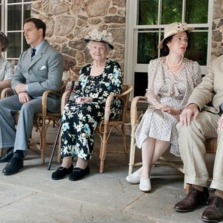 Olivia Williams stars as Eleanor Roosevelt and Bill Murray stars as Franklin D. Roosevelt in Focus Features International's Hyde Park on Hudson (2012)