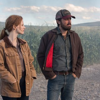 Jessica Chastain stars as Murph and Casey Affleck stars as Tom in Paramount Pictures' Interstellar (2014)