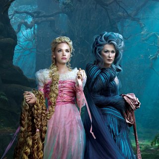 Meryl Streep stars as The Witch and Mackenzie Mauzy stars as Rapunzel and Meryl Streep stars as The Witch in Walt Disney Pictures' Into the Woods (2014)