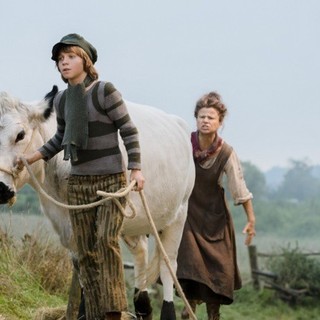 Daniel Huttlestone stars as Jack and Tracey Ullman stars as Jack's Mother in  Walt Disney Pictures' Into the Woods (2014)