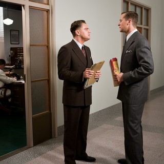 Leonardo DiCaprio stars as J. Edgar Hoover and Armie Hammer stars as Clyde Tolson in Warner Bros. Pictures' J. Edgar (2011)