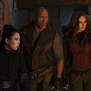 Awkwafina, The Rock and Karen Gillan in Sony Pictures' Jumanji: The Next Level (2019)