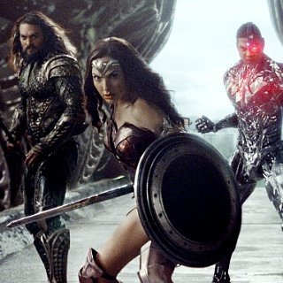 Jason Momoa, Gal Gadot and Ray Fisher in Warner Bros. Pictures' Justice League (2017)