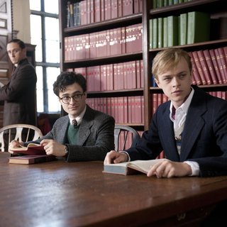 Daniel Radcliffe stars as Allen Ginsberg and Dane DeHaan stars as Lucien Carr in Sony Pictures Classics' Kill Your Darlings (2013)