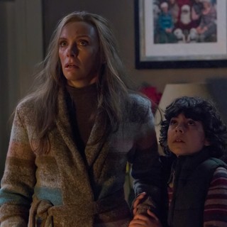 Toni Collette stars as Sarah and Emjay Anthony stars as Max in Universal Pictures' Krampus (2015)