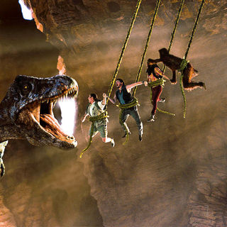 Will Ferrell, Danny McBride, Anna Friel and Jorma Taccone in Universal Pictures' Land of the Lost (2009)