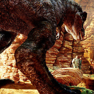 Will Ferrell, Danny McBride, Jorma Taccone and Anna Friel in Universal Pictures' Land of the Lost (2009)