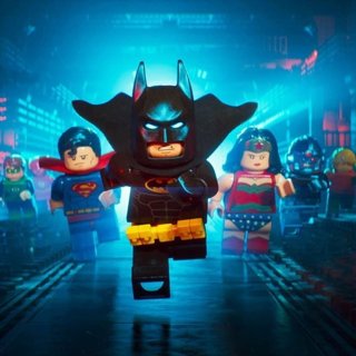Green Lantern, Superman, Batman/Bruce Wayne and Wonder Woman from Warner Bros. Pictures' The Lego Batman Movie (2017)
