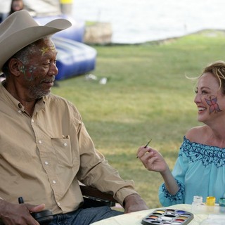 Morgan Freeman stars as Monte Wildhorn and Virginia Madsen stars as Mrs. O'Neil in Magnolia Pictures' The Magic of Belle Isle (2012)