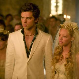 Amanda Seyfried as Sophie and Dominic Cooper as Sky in Universal Pictures' Mamma Mia! (2008)