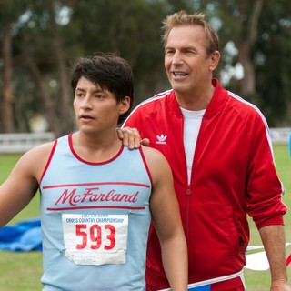 Carlos Pratts stars as Thomas and Kevin Costner stars as Jim White in Walt Disney Pictures' McFarland, USA (2015)