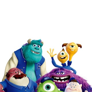 James P. Sullivan, Terri & Terry Perry, Don Carlton, Art, Mike Wazowski and Scott 'Squishy' Squibbles from Walt Disney Pictures' Monsters University (2013)