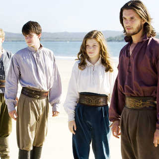 Will Poulter, Skandar Keynes, Georgie Henley and Ben Barnes in Fox Walden's The Chronicles of Narnia: The Voyage of the Dawn Treader (2010)