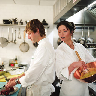 Catherine Zeta-Jones as Kate Armstrong  and Aaron Eckhart as Nick in Warner Bros' No Reservations (2007)