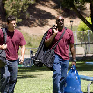 Eddie Cibrian stars as Brock Houseman and Morris Chestnut stars as Dave Johnson in Screen Gems' Not Easily Broken (2009). Photo credit by Ron Phillips.