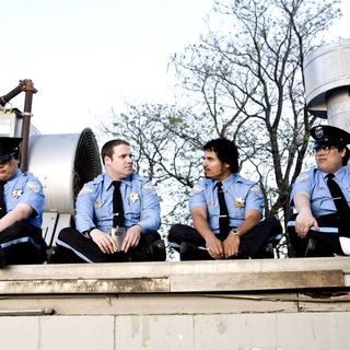 Seth Rogen stars as Ronnie Barnhardt and Michael Pena stars as Dennis in Warner Bros. Pictures' Observe and Report (2009)