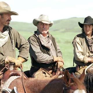 Kevin Costner, Robert Duvall and Diego Luna in Buena Vista Pictures' Open Range (2003)