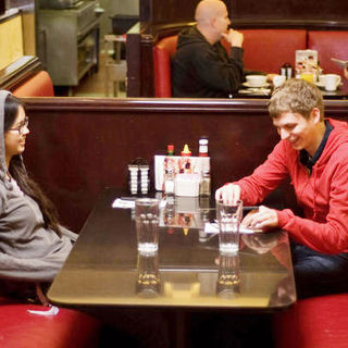 Charlyne Yi and Michael Cera in Paper Heart Productions' Paper Heart (2009). Photo credit by Justina Mintz.