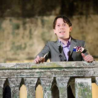 Anatole Taubman stars as Elvis and Mathieu Amalric stars as Dominic Greene in Columbia Pictures' Quantum of Solace (2008)