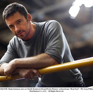 Hugh Jackman stars as Charlie Kenton in Walt Disney Pictures' Real Steel (2011). Photo credit by Greg Williams.