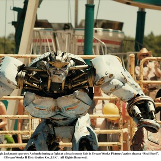 Hugh Jackman stars as Charlie Kenton in Walt Disney Pictures' Real Steel (2011). Photo credit by Greg Williams.