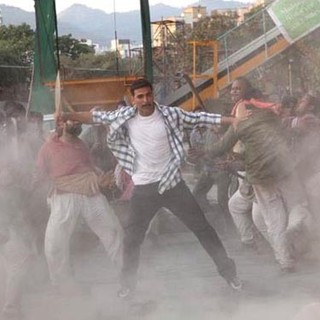 A scene from UTV Motion Pictures' Rowdy Rathore (2012)