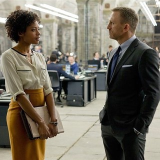 Naomie Harris stars as Eve and Daniel Craig stars as James Bond in Columbia Pictures' Skyfall (2012)