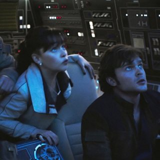 Woody Harrelson, Emilia Clarke and Alden Ehrenreich in Walt Disney Pictures' Solo: A Star Wars Story (2018)
