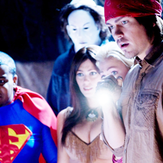 Kenan Thompson, Diora Baird, Desi Lydic and Steve Howey in Anchor Bay Entertainment's Stan Helsing (2009)