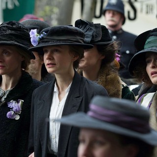 Anne-Marie Duff, Carey Mulligan and Helena Bonham Carter in Focus Features' Suffragette (2015)