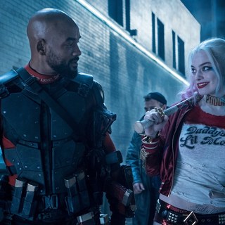 Will Smith stars as Floyd Lawton/Deadshot and Margot Robbie stars as Dr. Harleen F. Quinzel/Harley Quinn in Warner Bros. Pictures' Suicide Squad (2016)