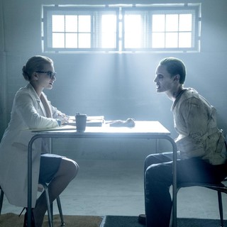 Margot Robbie stras as Dr. Harleen F. Quinzel/Harley Quinn and Jared Leto stars as The Joker in Warner Bros. Pictures' Suicide Squad (2016)