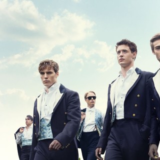 Jack Farthing, Freddie Fox, Max Irons and Douglas Booth in IFC Films' The Riot Club (2015)