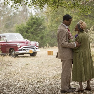 Blair Underwood stars as Ludie Watts and Cicely Tyson stars as Mrs. Watts in Lifetime's The Trip to Bountiful (2014). Photo credit by Bob Mahoney.