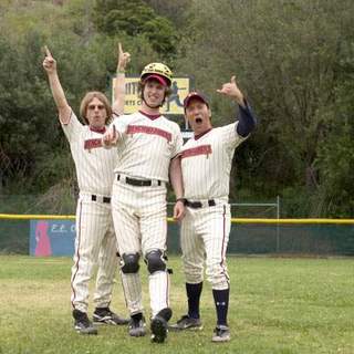 David Spade, Jon Heder and Rob Schneider in Columbia Pictures' The Benchwarmers (2006)