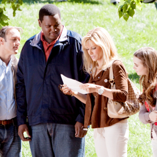 Tim McGraw, Quinton Aaron, Sandra Bullock, Lily Collins and Jae Head in The 20th Century Fox's The Blind Side (2009)
