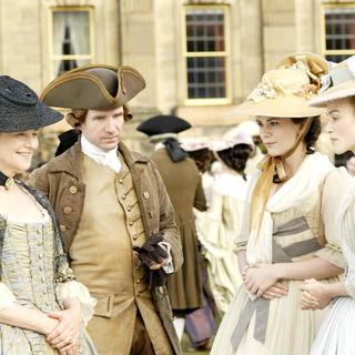 Charlotte Rampling, Ralph Fiennes, Hayley Atwell and Keira Knightley in Paramount Vantage's The Dutchess (2008). Photo credit by Nick Wall.