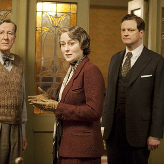 Geoffrey Rush stars as Lionel Logue and Colin Firth stars as King George VI in The Weinstein Company's The King's Speech (2010)