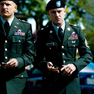 Woody Harrelson stars as Anthony 'Tony' Stone and Ben Foster stars as Will Montgomery in Oscilloscope Laboratories' The Messenger (2009)