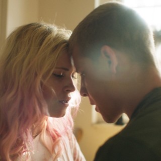 Eliza Taylor stars as Kat Carter and Daniel Webber stars as Beaver in The Orchard's Thumper (2017)