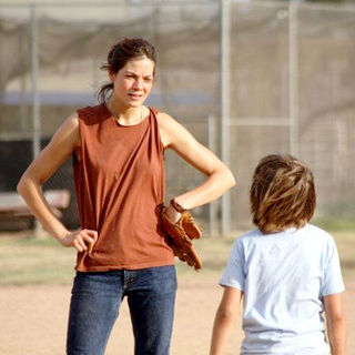 Michelle Monaghan stars as Diane Ford and Jimmy Bennett stars as Peter  in Monterey Media's Trucker (2009). Photo credit by Kevin Estrada.