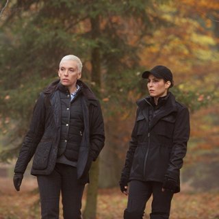 Toni Collette stars as Emily Knowles and Noomi Rapace stars as Alice Racine in Lionsgate Premiere's Unlocked (2017)