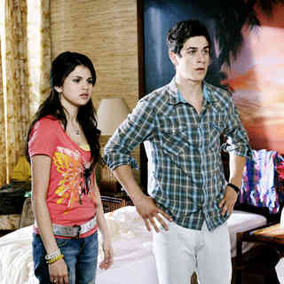 Selena Gomez stars as Alex Russo and David Henrie stars as Justin Russo in Disney Channel's Wizards of Waverly Place: The Movie (2009)