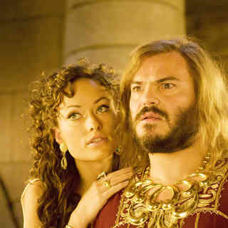 Olivia Wilde stars as Princess Inanna and Jack Black stars as Zed in Columbia Pictures' Year One (2009)