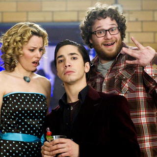 Elizabeth Banks, Justin Long and Seth Rogen in The Weinstein Company's Zack and Miri Make a Porno (2008)