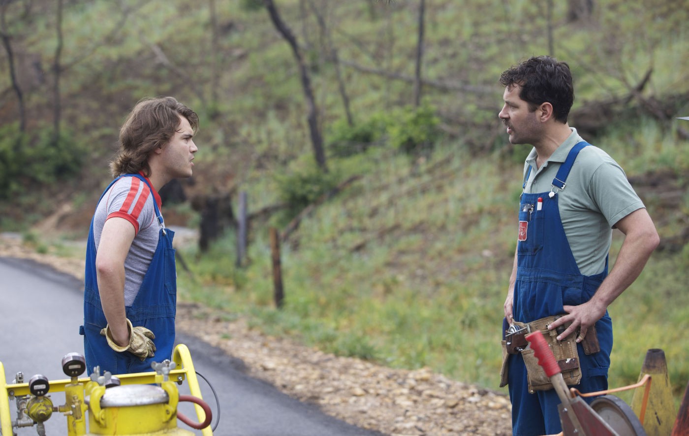 Emile Hirsch stars as Lance and Paul Rudd stars as Alvin in Magnolia Pictures' Prince Avalanche (2013)