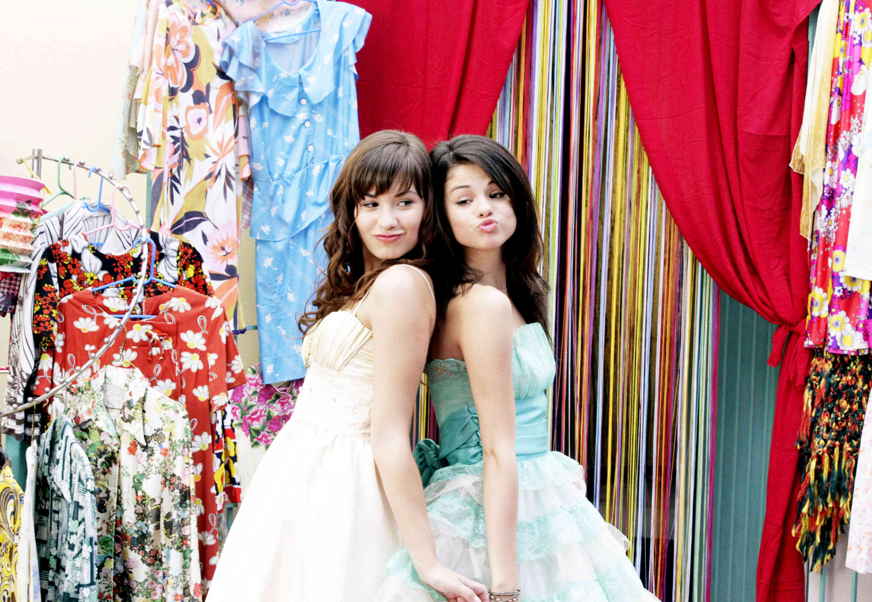 Demi Lovato stars as Rosalinda / Rosie and Selena Gomez stars as Carter Mason / Princess Mason in Disney Channel's Princess Protection Program (2009)